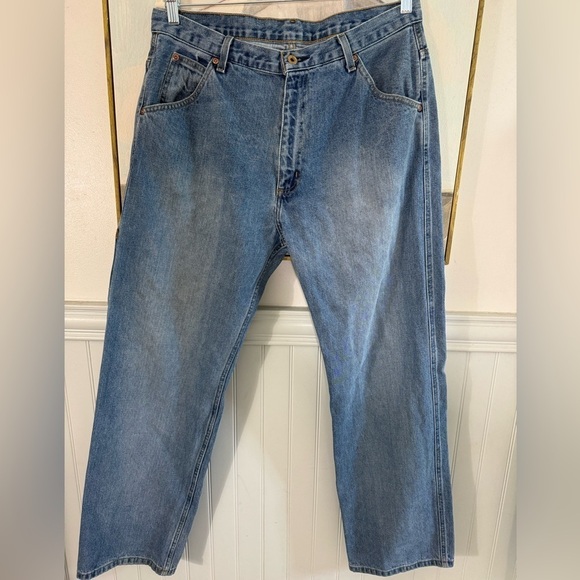 VINTAGE Polo Ralph Lauren Carpenter Jeans Size tagged 32x30 measures 35” - Picture 3 of 13